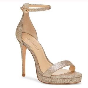 IMAGINE VINCE CAMUTO Im-Preslyn Gold Platform Heels